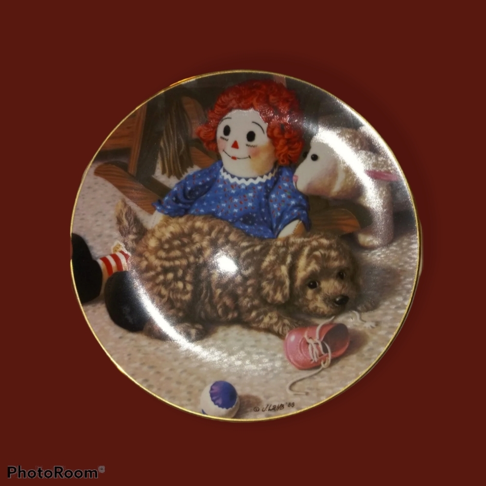 Jim Lamb poodle collectors plate